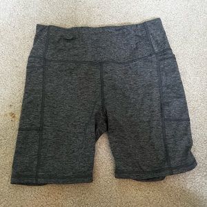 grey biker shorts